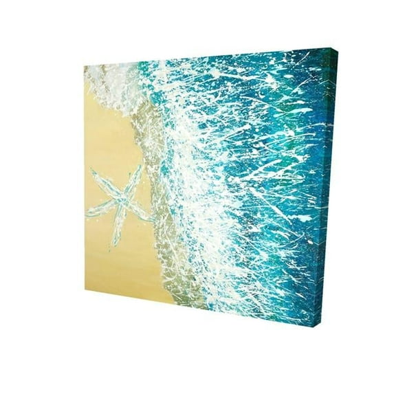 Begin Home Decor 2080-1616-CO80 16 x 16 in. Left Side Seastar-Print on Canvas