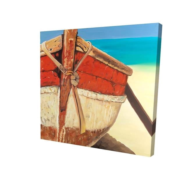 Begin Home Decor 2080-1616-CO81 16 x 16 in. Tied Up Rowing Boat-Print ...