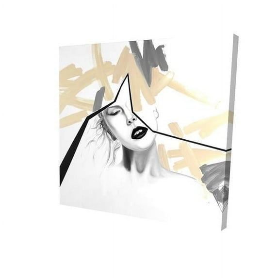 Begin Home Decor 2080-1616-FI29 16 x 16 in. Divided Woman-Print on Canvas