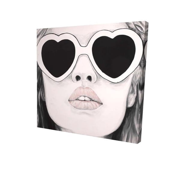 Begin Home Decor 2080-1616-FI71-2 16 x 16 in. Mademoiselle In Pink-Print on Canvas