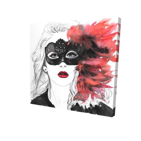Begin Home Decor 2080-1616-FI85 16 x 16 in. Masked Ball-Print on Canvas