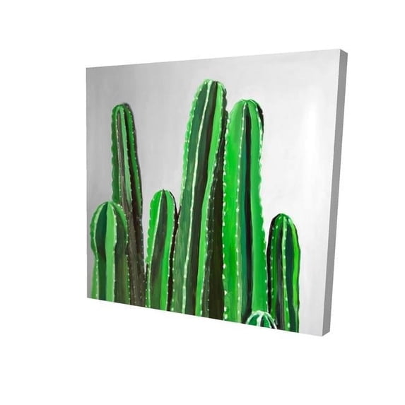 Begin Home Decor 2080-1616-FL277 16 x 16 in. Cactus Candles-Print on Canvas