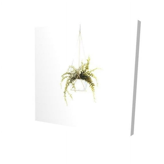 Begin Home Decor 2080-1616-FL307 16 x 16 in. Suspended Fern-Print on Canvas