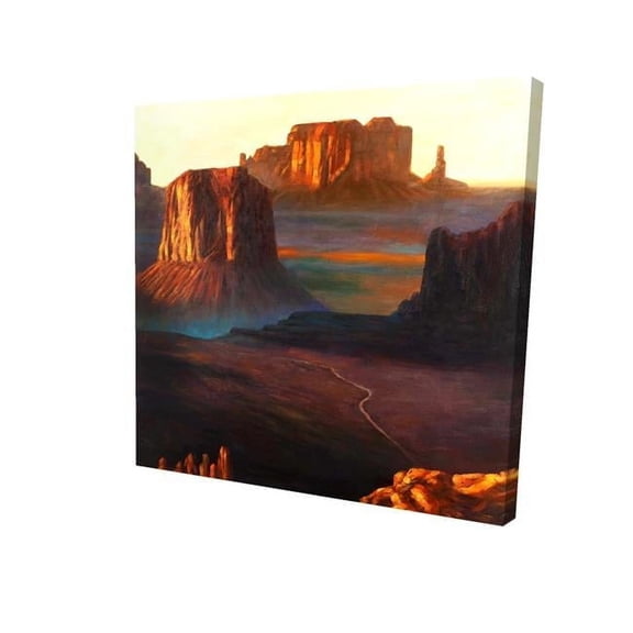 Begin Home Decor 2080-1616-LA45 16 x 16 in. Monument Valley Tribal Park In Arizona-Print on Canvas