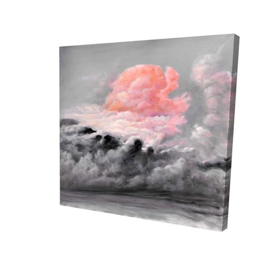 Begin Home Decor 2080-1616-LA59 16 x 16 in. Pink Clouds-Print on Canvas
