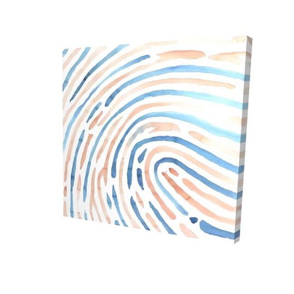 Begin Home Decor 2080-1616-MI111 16 x 16 in. Footprint-Print on Canvas