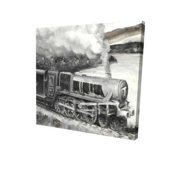 Begin Home Decor 2080-1616-TR50 16 x 16 in. Vintage Passenger Locomotive-Print on Canvas
