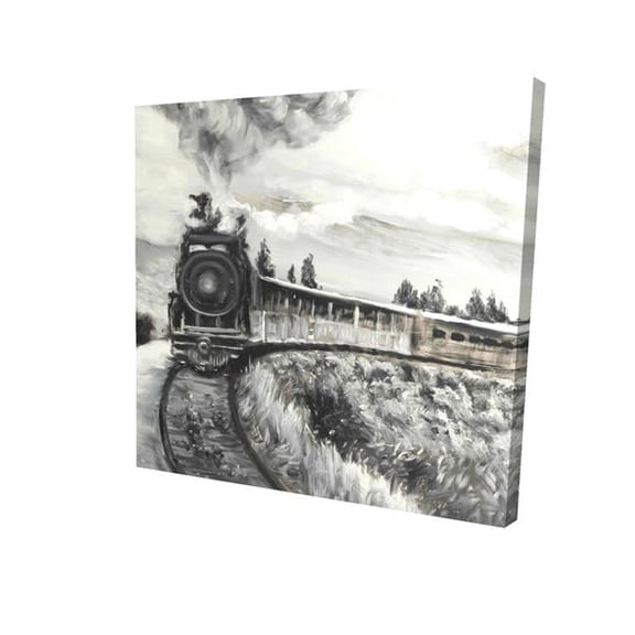 Begin Home Decor 2080-1616-TR51 16 x 16 in. Steam Engine Train-Print on Canvas