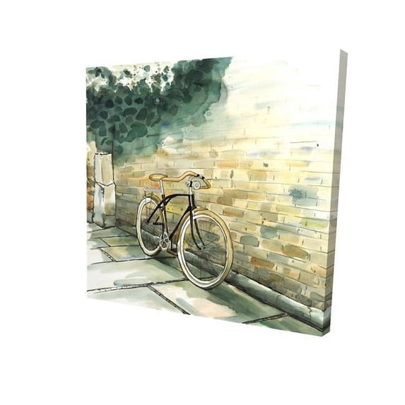 Begin Home Decor 2080-1616-TR76 16 x 16 in. Old Urban Bicycle-Print on Canvas