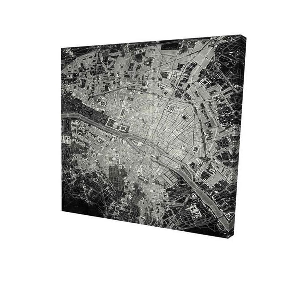 Begin Home Decor 2080-1616-TV2 16 x 16 in. Airplane Satellite View-Print on Canvas