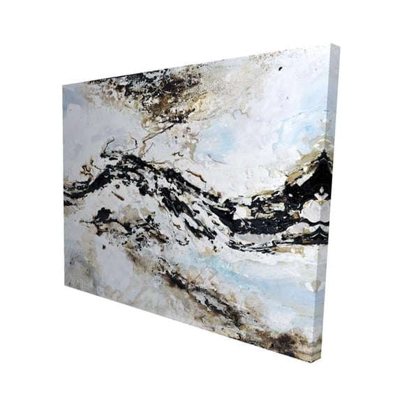Begin Home Decor 2080-1620-AB7 16 x 20 in. Abstract & Texturized Paint Splash-Print on Canvas