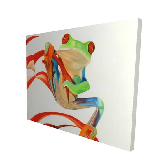 Begin Home Decor 2080-1620-AN289 16 x 20 in. Red-Eyed Frog-Print on Canvas