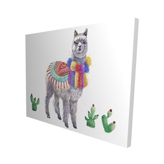 Begin Home Decor 2080-1620-CH14 16 x 20 in. Traditional Peruvian Lama-Print on Canvas