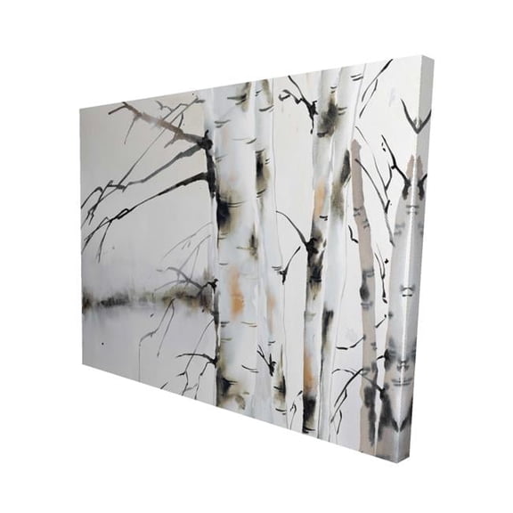 Begin Home Decor 2080-1620-LA132-1 16 x 20 in. Winter Birches-Print on Canvas