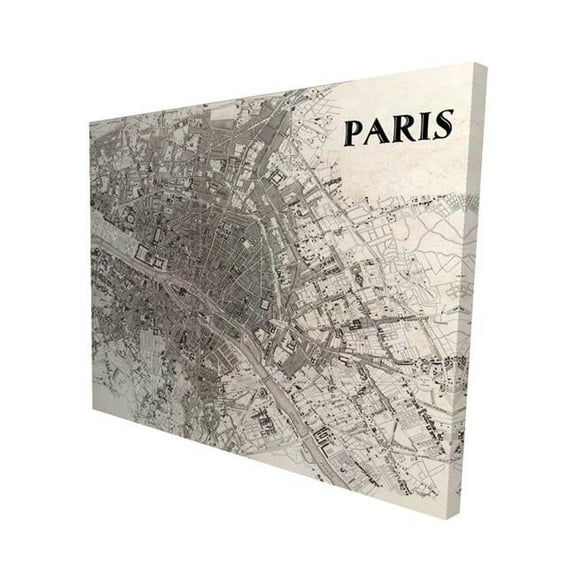 Begin Home Decor 2080-1620-TV1 16 x 20 in. Paris-Print on Canvas