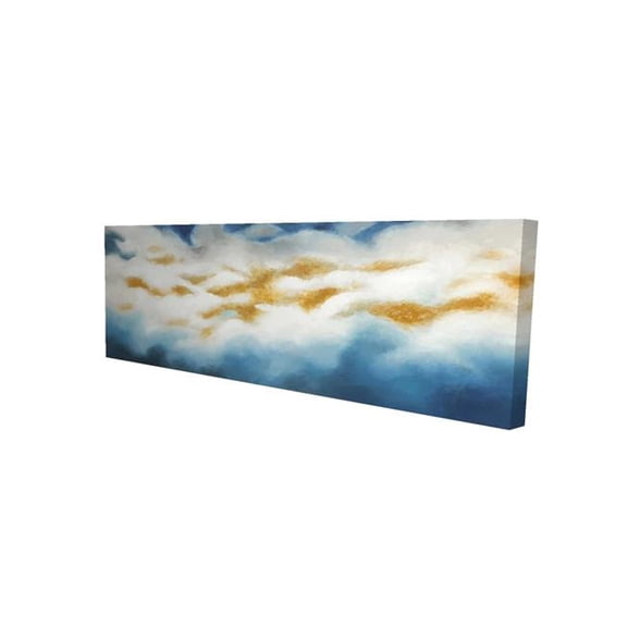 Begin Home Decor 2080-1648-AB38 16 x 48 in. Abstract Clouds Canvas - Blue Contemporary Pattern Decor