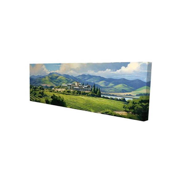 Begin Home Decor 2080-1648-LA208 16 x 48 in. Peaceful Day - Contemporary Bedroom Canvas - Home Decor Art
