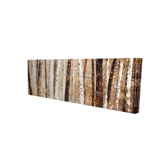 Begin Home Decor 2080-1648-LA72 16 x 48 in. Tree Trunks Brown Rustic Canvas - Home Decor Wall Art