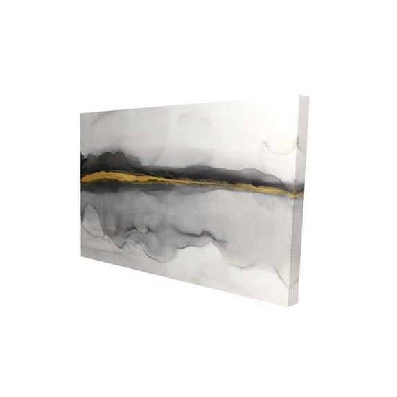 Begin Home Decor 2080-2030-AB74 20 x 30 in. Gold Stripe Abstract-Print on Canvas