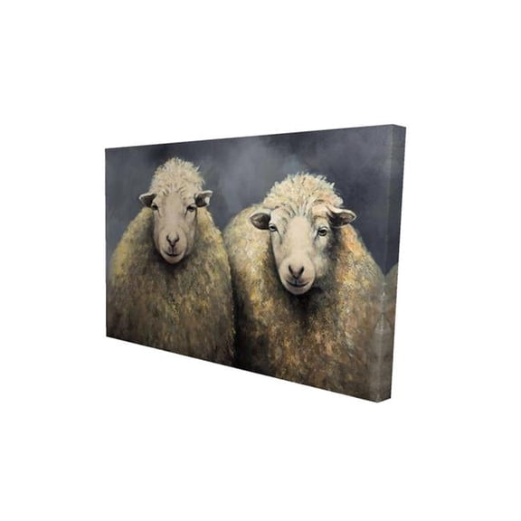 Begin Home Decor 2080-2030-AN212 20 x 30 in. Wool Sheeps-Print on Canvas