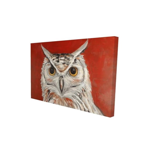 Begin Home Decor 2080-2030-AN297 20 x 30 in. Colorful Eagle Owl-Print on Canvas
