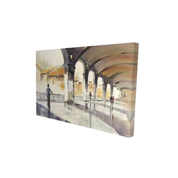 Begin Home Decor 2080-2030-CI176 20 x 30 in. People In A Spacious Hall-Print on Canvas