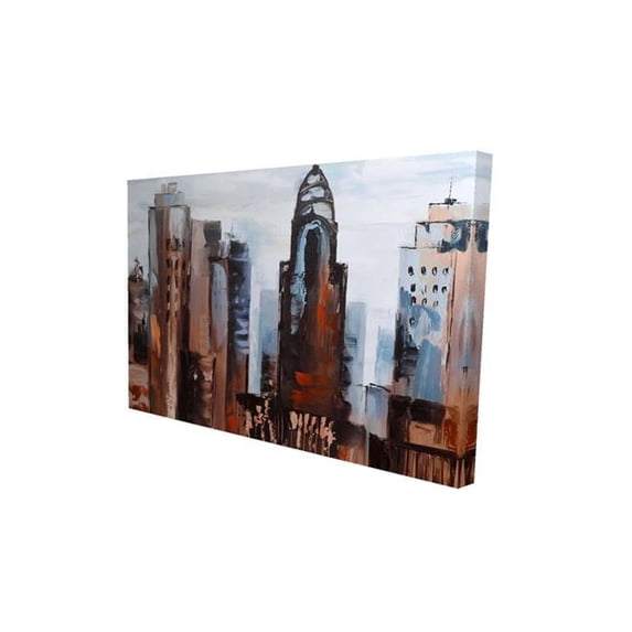 Begin Home Decor 2080-2030-CI295 20 x 30 in. Sullen Day in the City-Print on Canvas