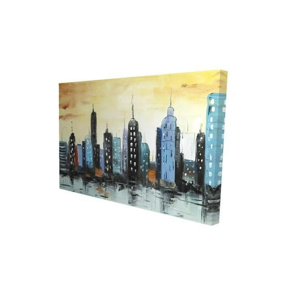 Begin Home Decor 2080-2030-CI310 20 x 30 in. Skyline on Cityscape-Print on Canvas