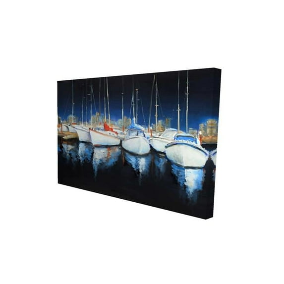 Begin Home Decor 2080-2030-CO72 20 x 30 in. Evening At The Marina-Print on Canvas