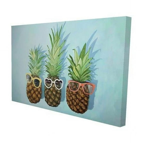 Begin Home Decor 2080-2030-GA120 20 x 30 in. Summer Pineapples-Print on Canvas