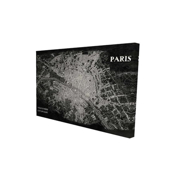 Begin Home Decor 2080-2030-TV2 20 x 30 in. Airplane Satellite View-Print on Canvas