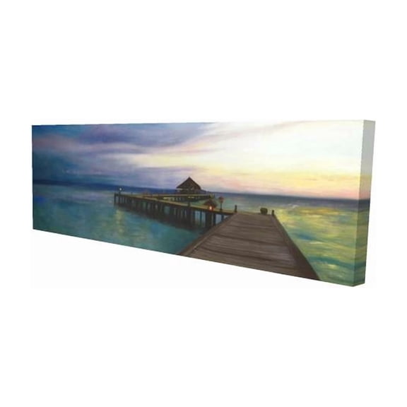 Begin Home Decor 2080-2060-CO133 20 x 60 in. Boardwalk with Sunset - Exotic Landscape Canvas Home Decor