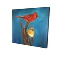 Begin Home Decor 2080-2424-AN323 24 x 24 in. Contemporary Blue Bird ...