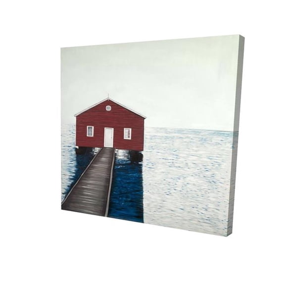 Begin Home Decor 2080-2424-CO153 24 x 24 in. Boathouse Marine Bathroom Canvas - Home Decor Wall Art