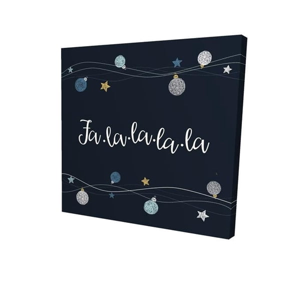 Begin Home Decor 2080-2424-HO4 24 x 24 in. Christmas Ball Vector Canvas - Holiday Living Room Decor
