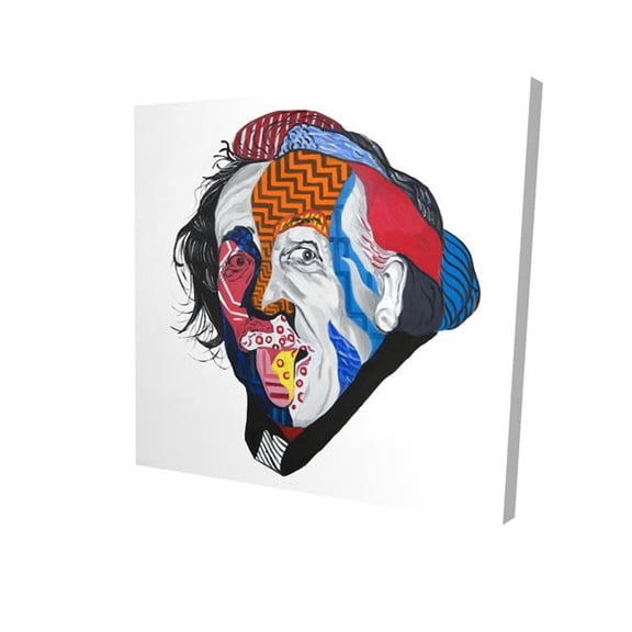 Begin Home Decor 2080-2424-PO4 24 x 24 in. Abstract Albert Einstein Canvas - Living Room Home Decor
