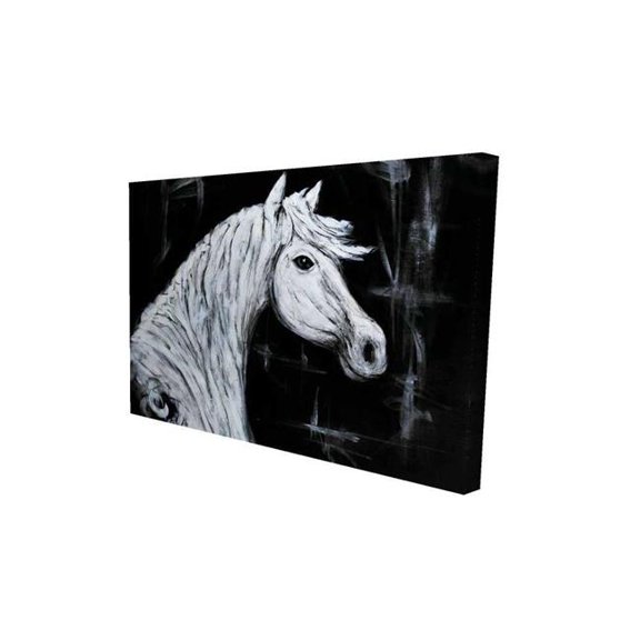 Begin Home Decor 2080-2436-AN210 24 x 36 in. Horse Profile View - Farm Animals Canvas for Home Decor