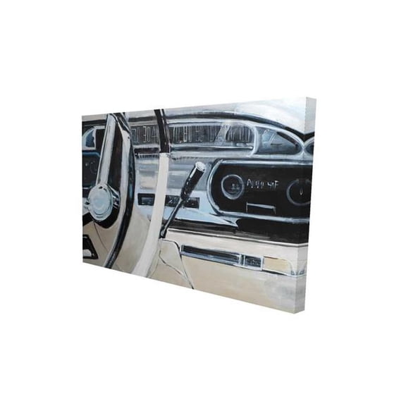 Begin Home Decor 2080-2436-TR42 24 x 36 in. 1950s Car Dashboard Canvas - Man Cave Transportation Decor