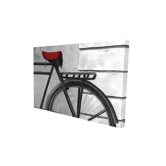 Begin Home Decor 2080-2436-TR59-1 24 x 36 in. Rear Bicycle - Gray Office Canvas - Modern Art