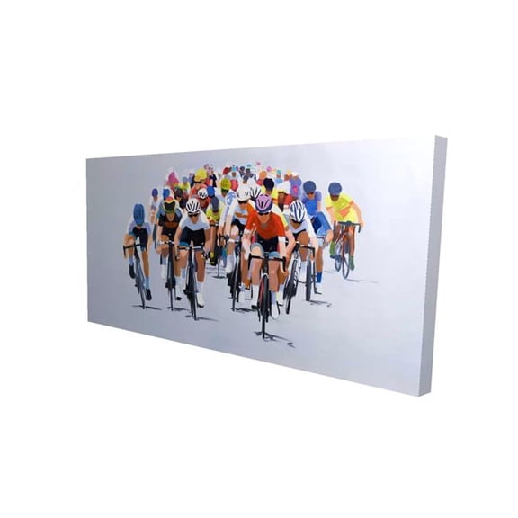 Begin Home Decor 2080-2448-SP27 24 x 48 in. Cycling Competition Man Cave Bike Canvas Home Decor Art