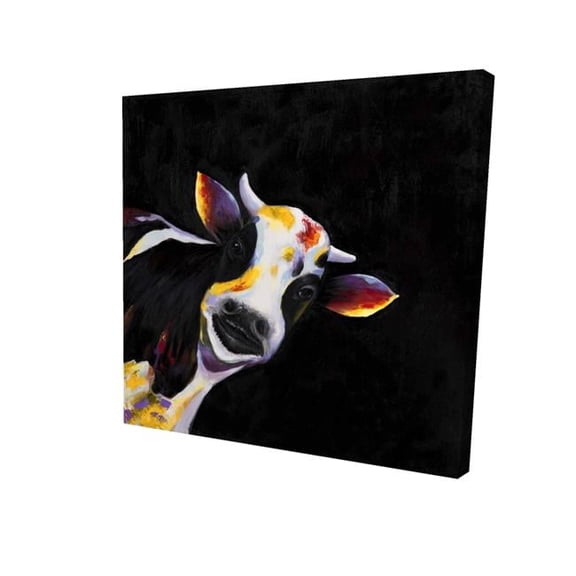 Begin Home Decor 2080-3232-AN119 32 x 32 in. One Funny Cow-Print on Canvas