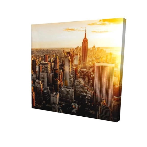 Begin Home Decor 2080-3232-CI112 32 x 32 in. New York City At Sunset-Print on Canvas
