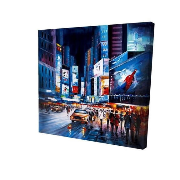 Begin Home Decor 2080-3232-CI183 32 x 32 in. Times Square Perspective-Print on Canvas