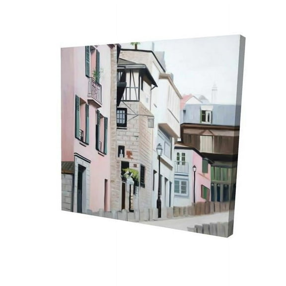 Begin Home Decor 2080-3232-CI372 32 x 32 in. Street In Montmartre In Paris-Print on Canvas