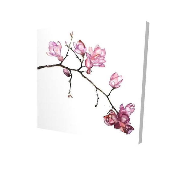 Begin Home Decor 2080-3232-FL312 32 x 32 in. Branch of Cherry Blossoms-Print on Canvas