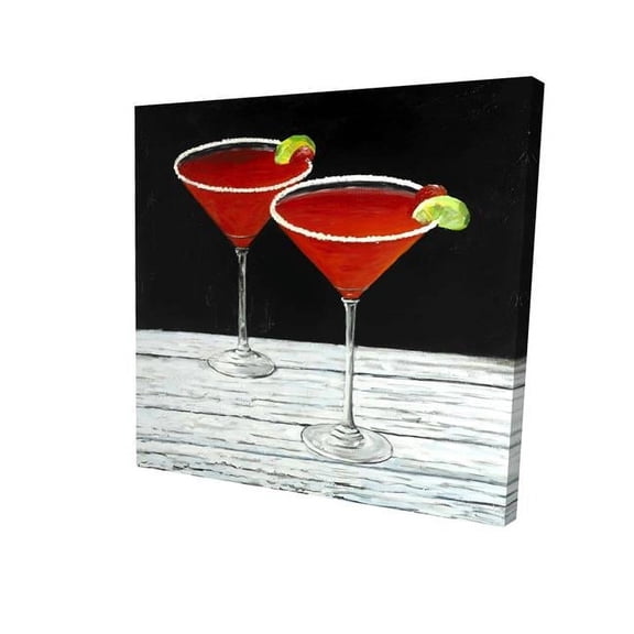 Begin Home Decor 2080-3232-GA40 32 x 32 in. Cosmopolitan Drink-Print on Canvas