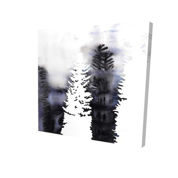 Begin Home Decor 2080-3232-LA146 32 x 32 in. Silhouettes of Trees-Print on Canvas