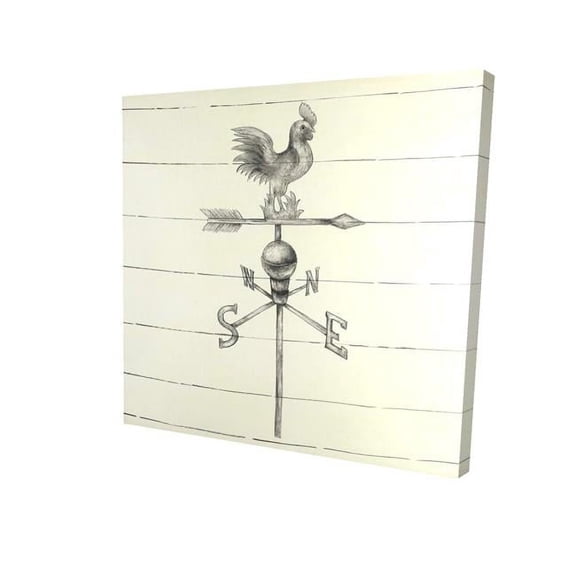 Begin Home Decor 2080-3232-MI84 32 x 32 in. Vintage Weathervane-Print on Canvas