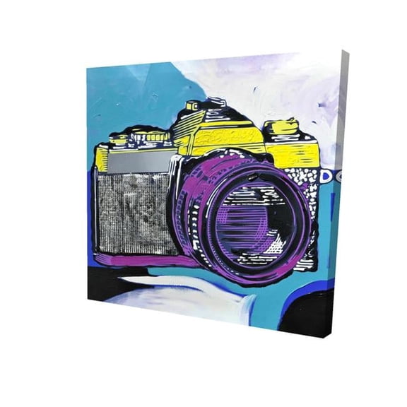 Begin Home Decor 2080-3232-MU1 32 x 32 in. Retro Camera-Print on Canvas