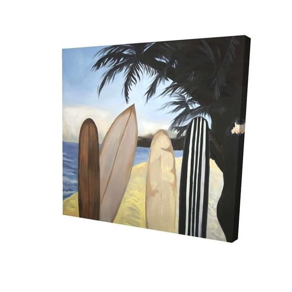 Begin Home Decor 2080-3232-SP61 32 x 32 in. Surfboards-Print on Canvas